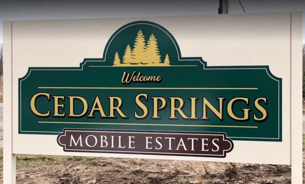 Cedar Springs Mobile Estates Logo for Tyrone