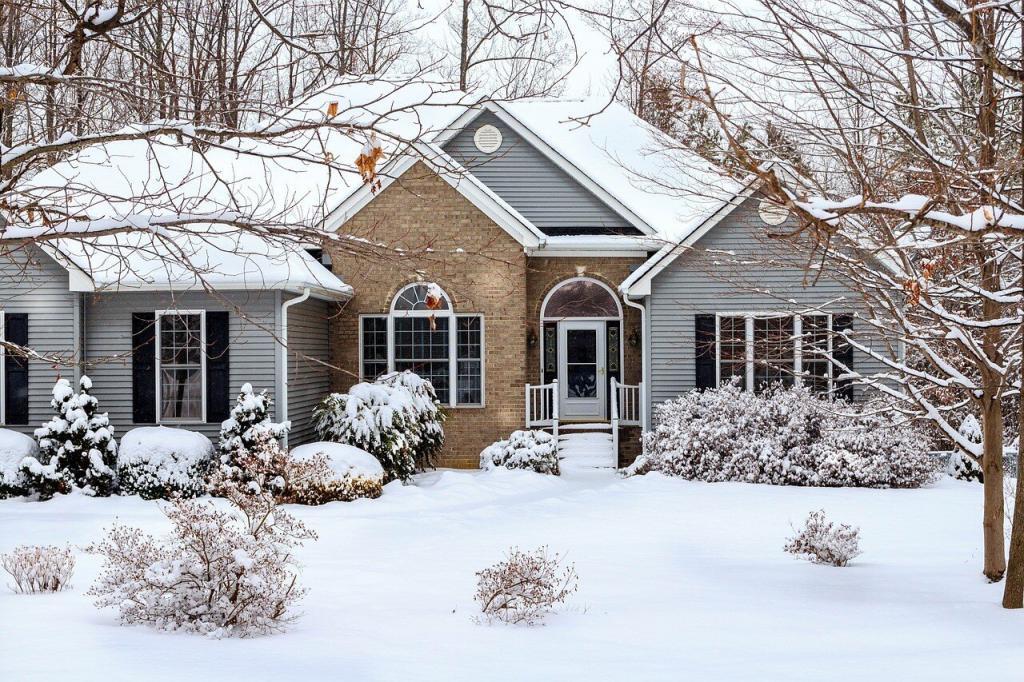 Fenton home in Winter season