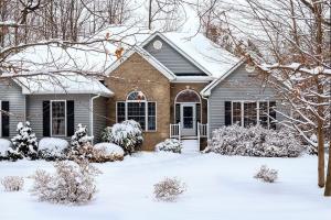 Fenton home in Winter season