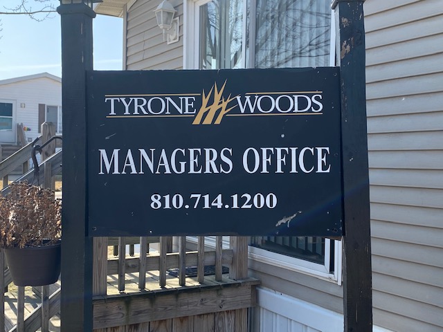 Tyrone Woods Signage Managers OFfice