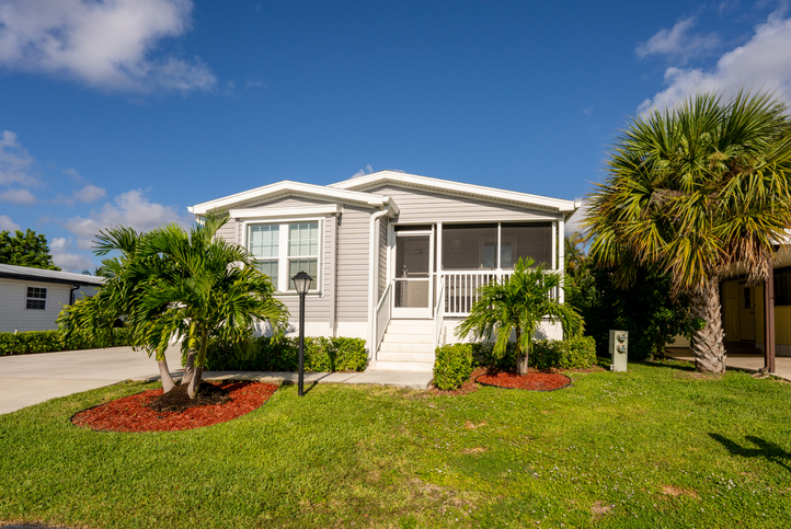 Mobile home neighborhood 