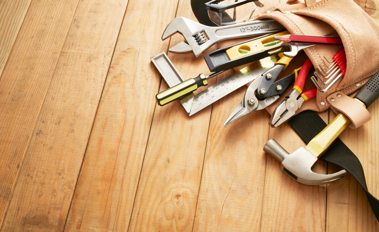 tool belt with tools